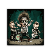 Rock and roll all night wrapped canvas - Beyond T-shirts
